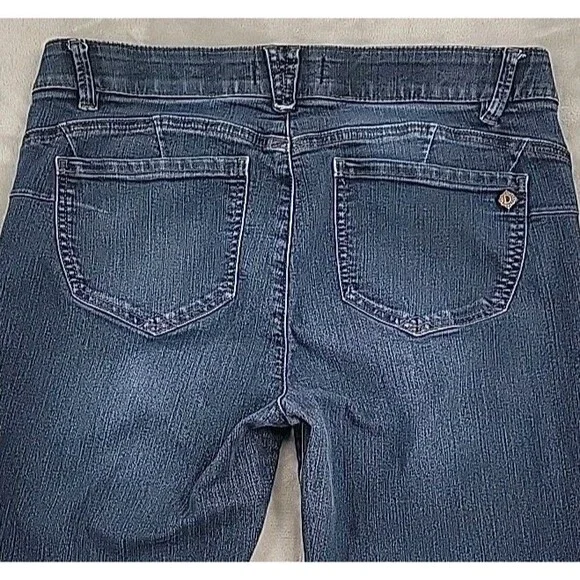 Democracy 'Ab'solution Womens Jeans Size 12 Tapered Leg Stretch Waist 34x30 - Picture 4 of 12